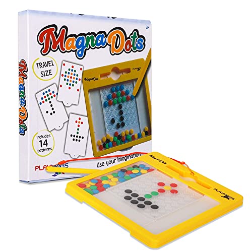 Playmags Magnetic Board für Kinder - Magnetische Doodle Dots Board mit Magnetstift - Magna Doodle mit Kindern Safe Magnete - Kinder & Kleinkind Reisespielzeug von Playmags