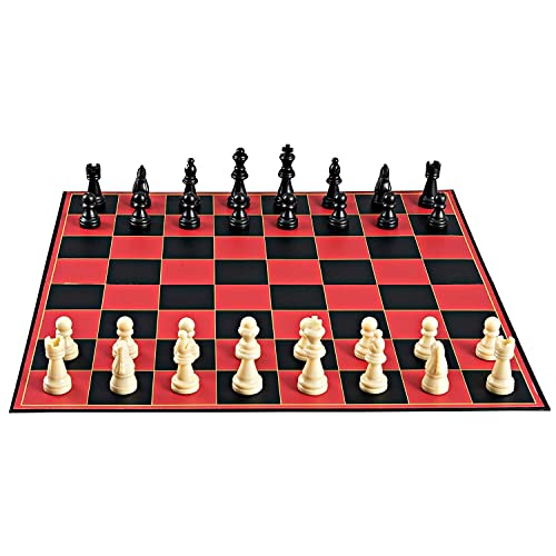 Point Games Klassisches Schachbrett Set – Super Haltbares Schach Einstellen - Traditionelles Reise Schachspiel – Faltbares Reise-Brettspiel Für Ganze Familie – Mini-Brett Chess Set Für Anfänger von Point Games