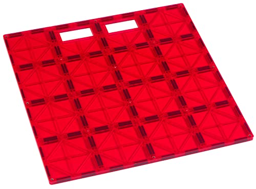 Playmags: Super-Durable Gebäude Stabilizer Fliese 12x12 mit Tragegriff für Play Einfach, Groß hinzufügen auf Magneten-Fliesen-Sets, arbeitet mit führenden Marken (Farben können variieren) von Playmags