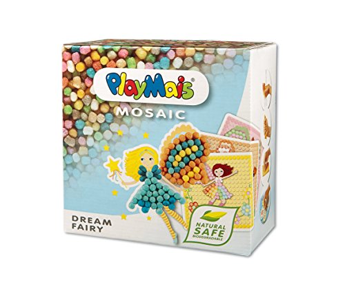 PlayMais MOSAIC Dream Fairy Kreativ-Set zum Basteln für Mädchen ab 5 Jahren | Über 2.300 PlayMais & 6 Mosaik Klebebilder mit Feen & Elfen | Fördert Kreativität & Feinmotorik | Natürliches Spielzeug PlayMais MOSAIC Dream Fairy Kreativ-Set zum Basteln für Mädchen ab 5 Jahren | Über 2.300 PlayMais & 6 Mosaik Klebebilder mit Feen & Elfen | Fördert Kreativität & Feinmotorik | Natürliches Spielzeug von Playmais