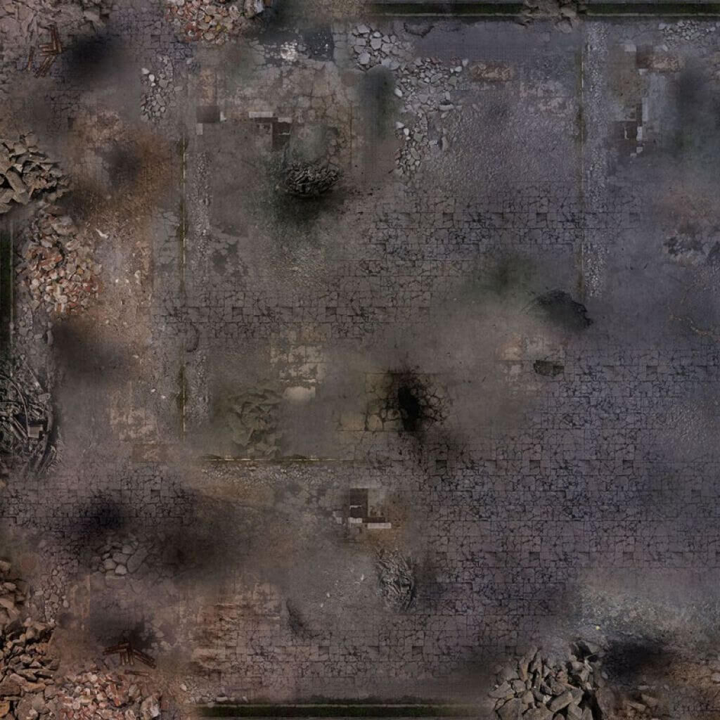 'Spielmatte Ruined City 48 x 48' von Playmats.eu