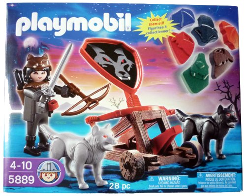 Playmobil® 5889 - Wolf Ritter mit Katapult und 2 Wölfen von Playmobil®