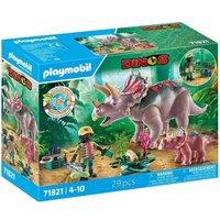 Playmobil® Dinos Triceratops mit Jungtier 71821 von PLAYMOBIL