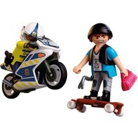 PLAYMOBIL 72079 Verfolgungsjagd mit Motorrad von Playmobil - Geobra Brandstätter