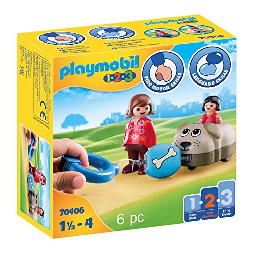 PLAYMOBIL 1.2.3 70406 Mein Schiebehund, Ab 1,5 bis 4 Jahre Ab 18 Monaten von PLAYMOBIL