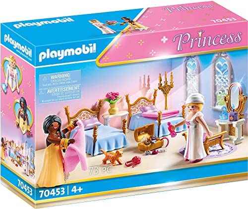 PLAYMOBIL Princess 70453 Schlafsaal mit zwei Prinzessinenfiguren, Ab 4 Jahren von PLAYMOBIL