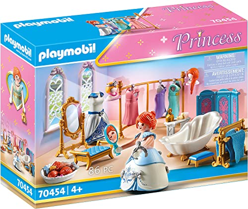 PLAYMOBIL Princess 70454 Ankleidezimmer mit Badewanne, Ab 4 Jahren von PLAYMOBIL