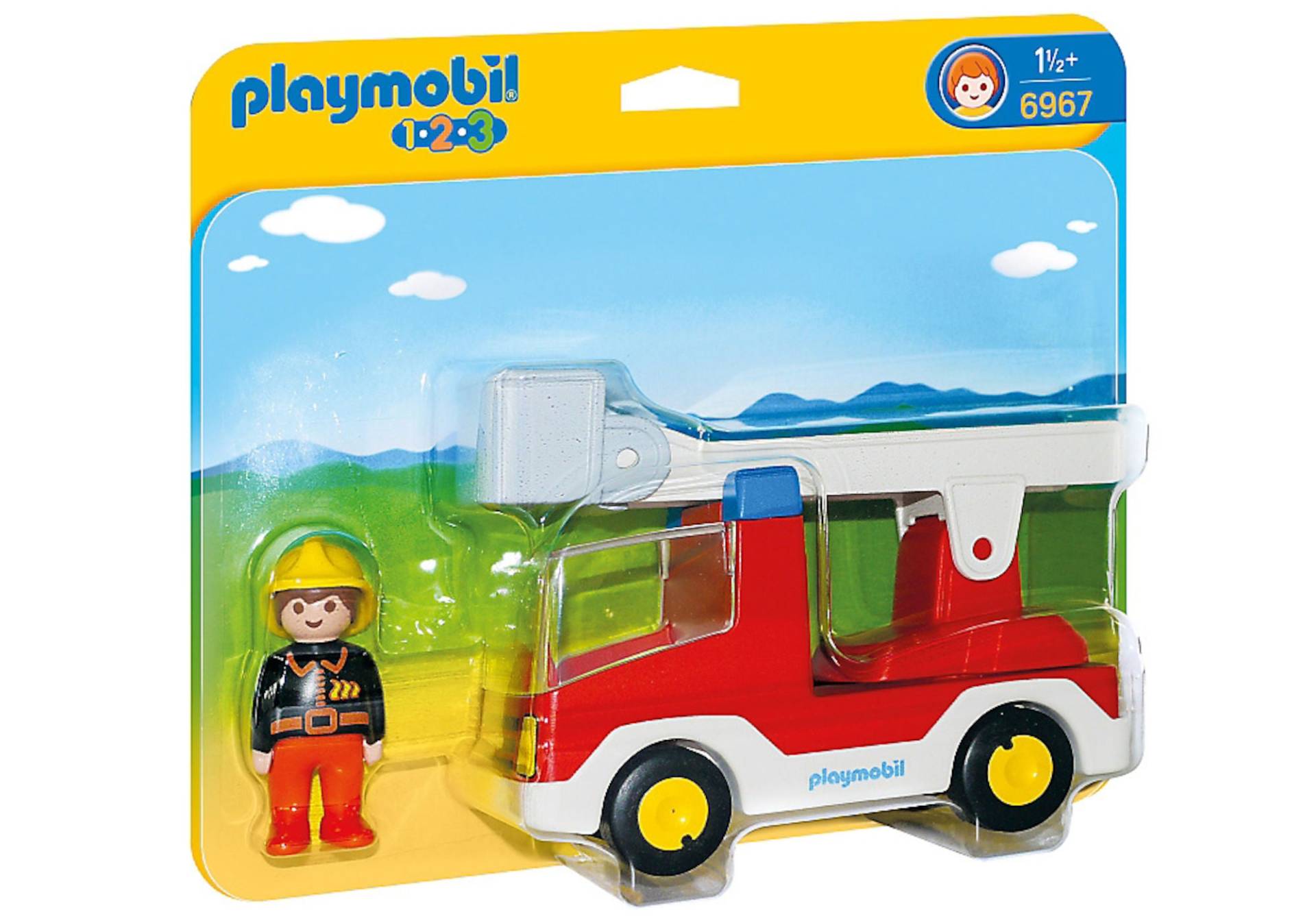 Playmobil 6967 123 Feuerwehrauto mit Leiter von Playmobil