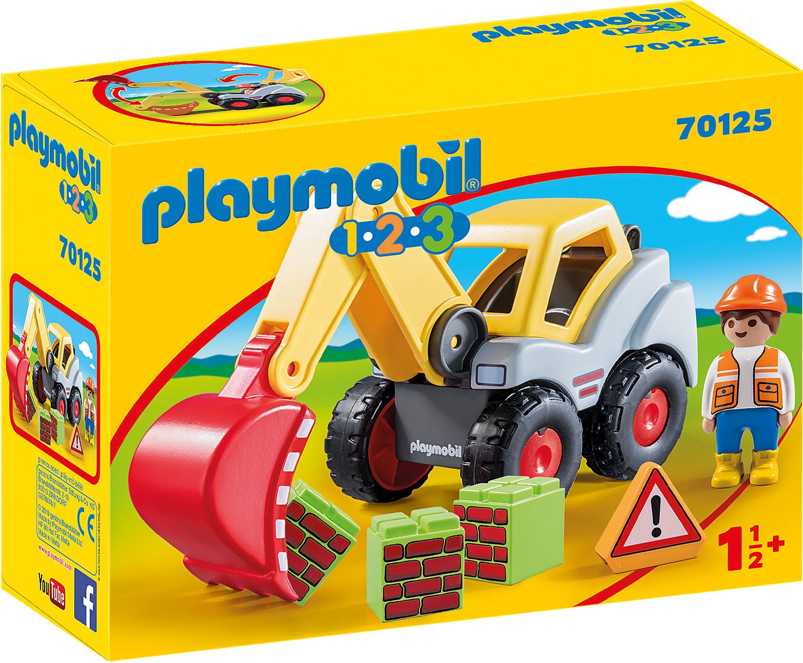 Playmobil 70125 123 Schaufelbagger von Playmobil