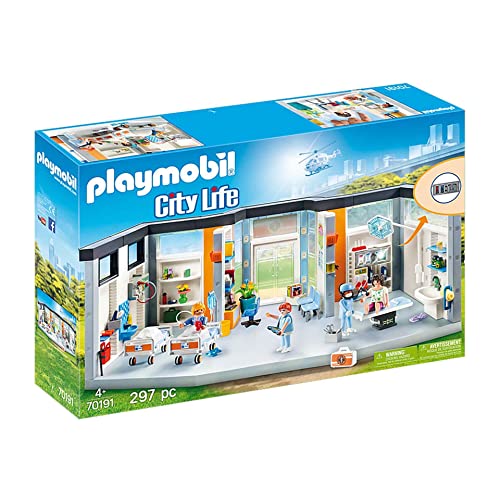 PLAYMOBIL City Life 70191 Krankenhaus mit Einrichtung, ab 4 Jahren von PLAYMOBIL