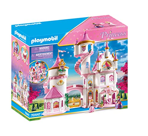 PLAYMOBIL Princess 70447 Großes Prinzessinnenschloss mit drehbarer Tanzplatte, Ab 4 Jahren von PLAYMOBIL