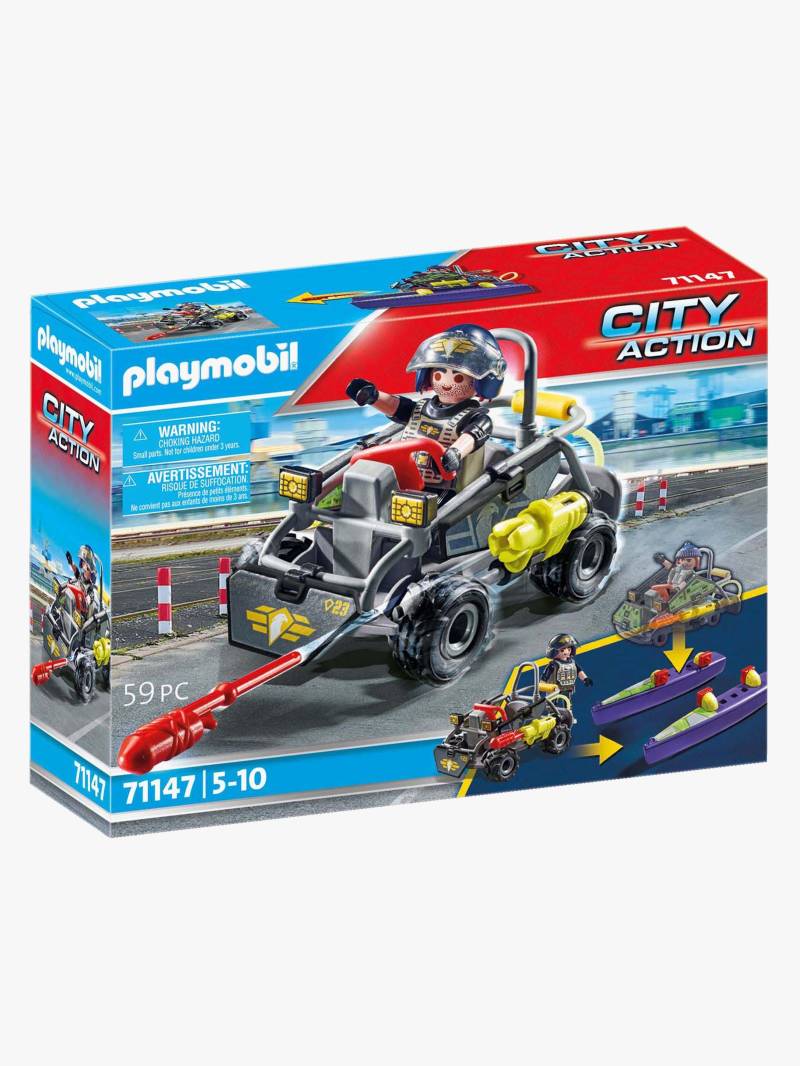 Playmobil 71147 City Action Bauset SEK Vielseitiges Multi Terrain Quad von Playmobil