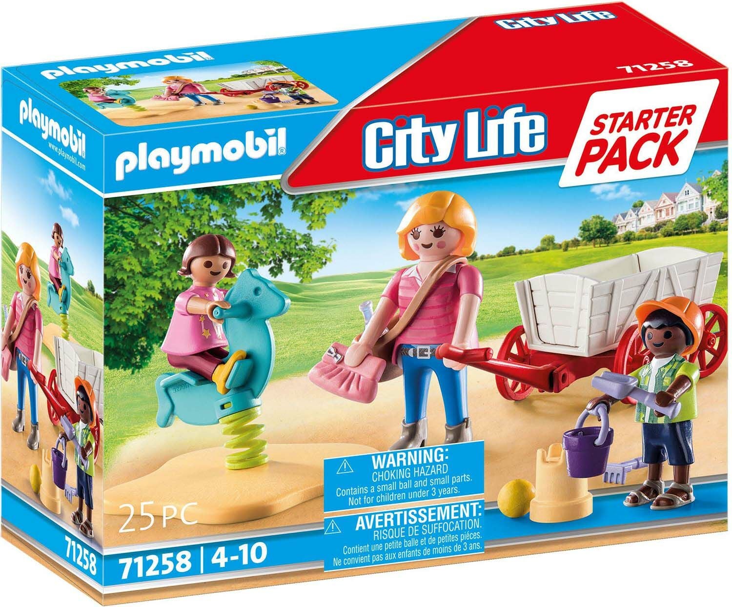 Playmobil 71258 City Life Starter Pack Baukasten Erzieherin mit Bollerwagen von Playmobil