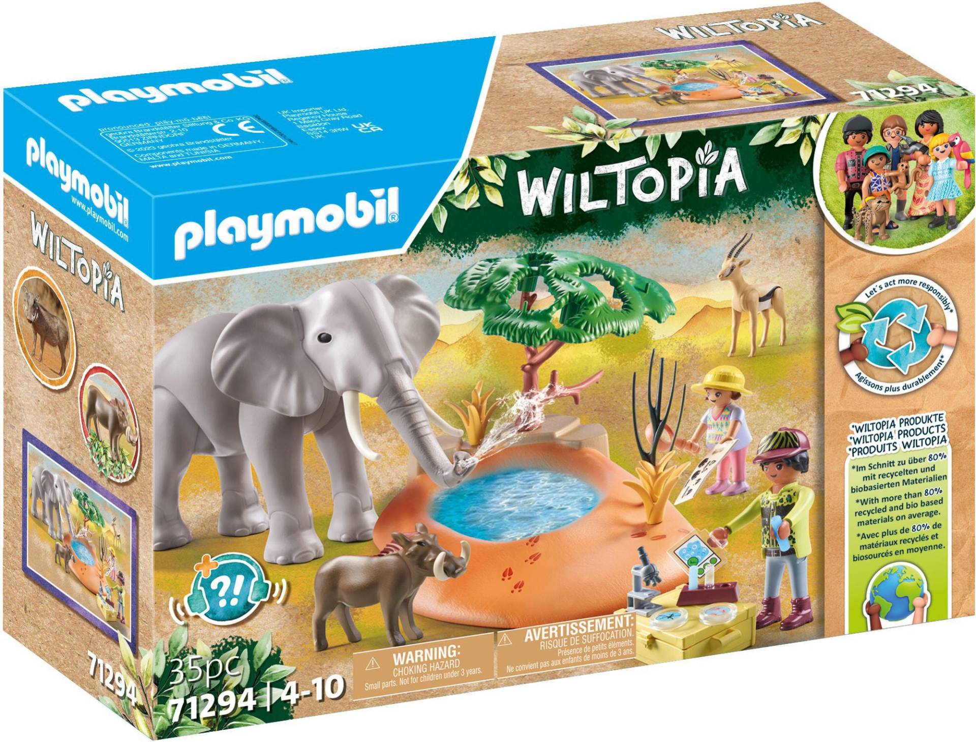 Playmobil 71294 Wiltopia Baukasten Spritztour zum Wasserloch Playmobil 71294 Wiltopia Baukasten Spritztour zum Wasserloch von Playmobil