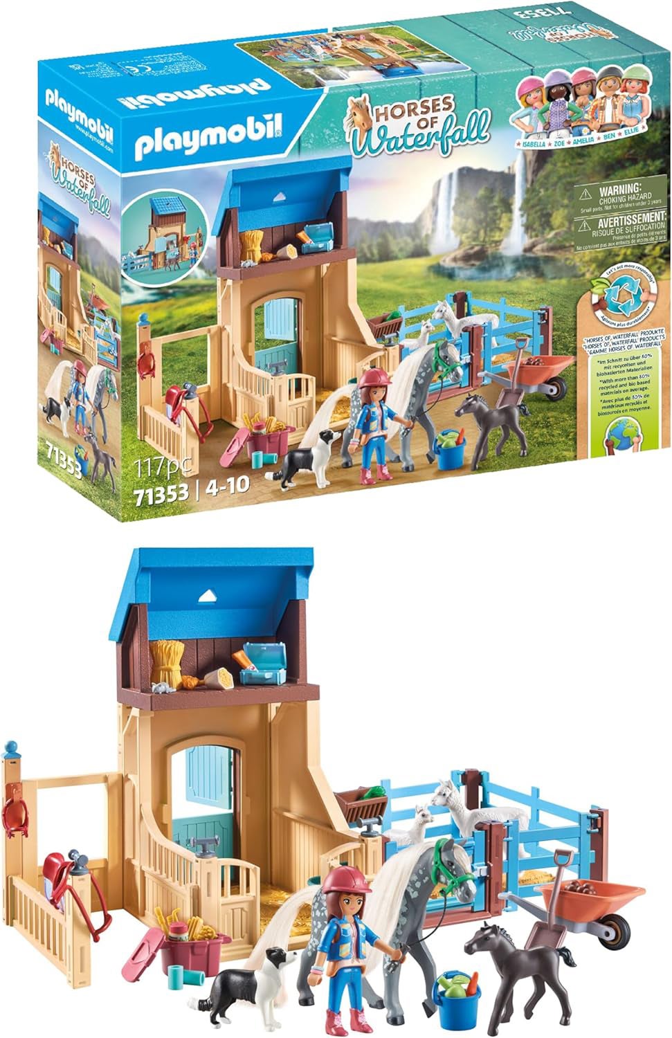 Playmobil 71353 Horses of Waterfall Baukasten Amelia &  Whisper mit Pferdebox von Playmobil