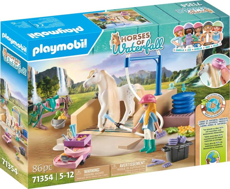 Playmobil 71354 Horses of Waterfall Baukasten Isabella &  Lioness mit Waschplatz von Playmobil