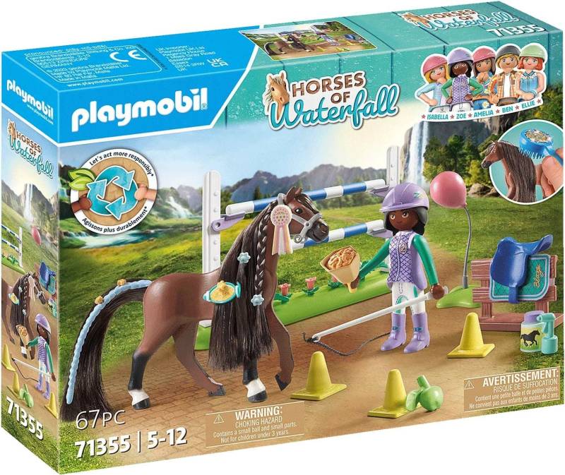 Playmobil 71355 Horses of Waterfall Baukasten Zoe &  Blaze mit Turnierparcours von Playmobil