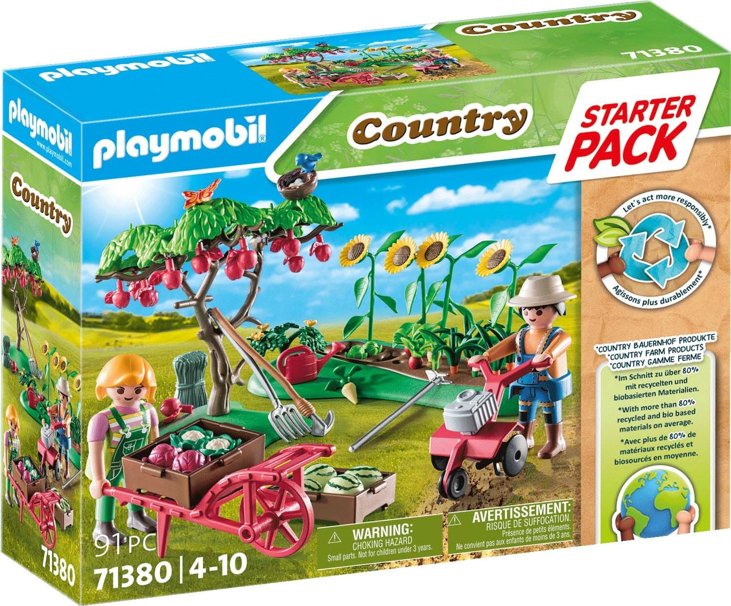 Playmobil 71380 Country Starter Pack Baukasten Gemüsegarten von Playmobil