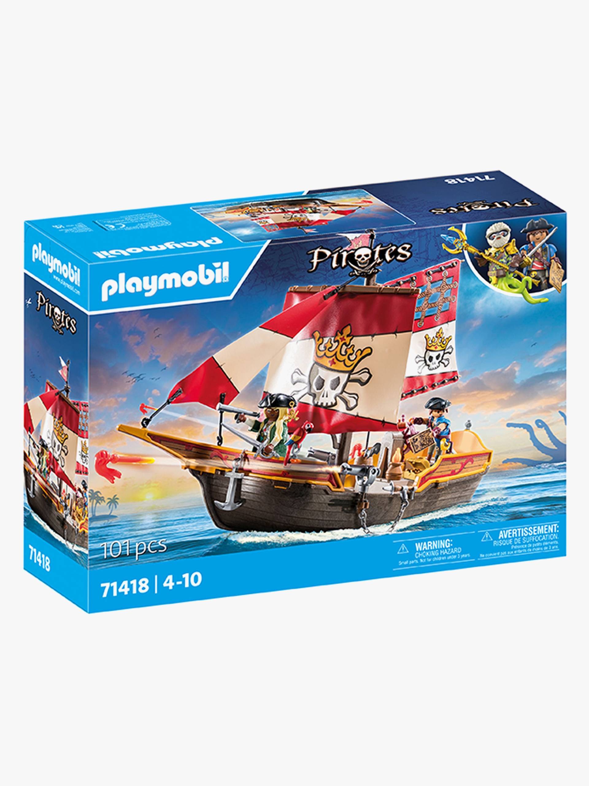 Playmobil 71418 Pirates Bausatz Kleines Piratenschiff Playmobil 71418 Pirates Bausatz Kleines Piratenschiff von Playmobil