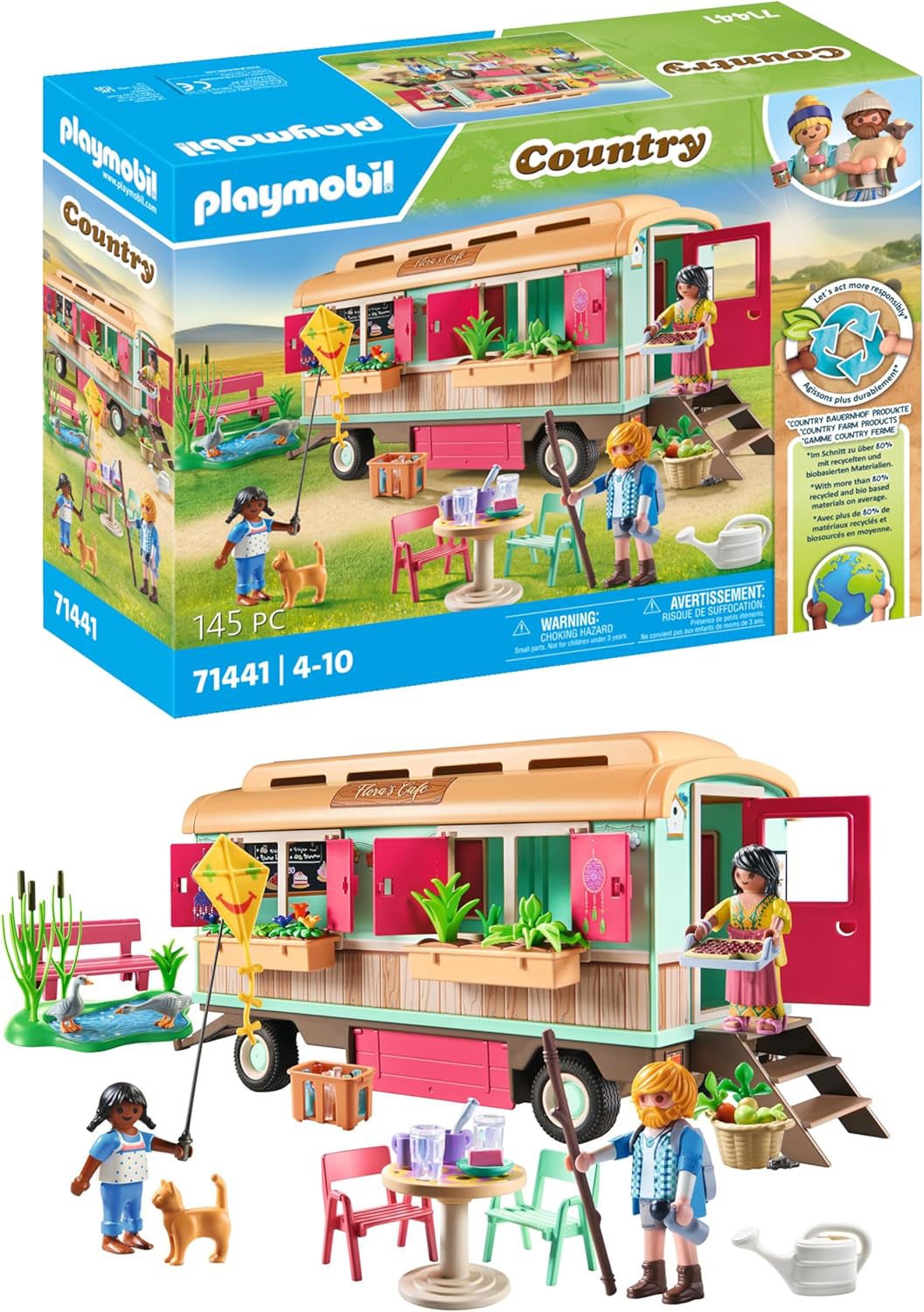 Playmobil 71441 Country Baukasten Gemütliches Bauwagencafé von Playmobil