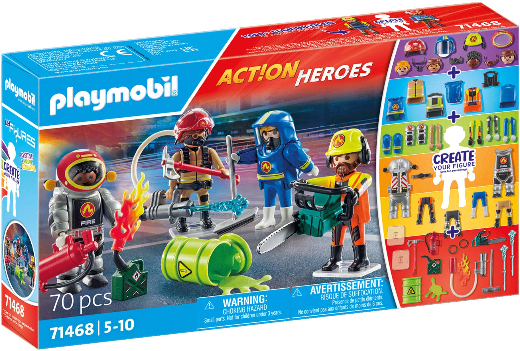 Playmobil 71468 Action Heroes Bausatz My Figures Feuerwehr Playmobil 71468 Action Heroes Bausatz My Figures Feuerwehr von Playmobil