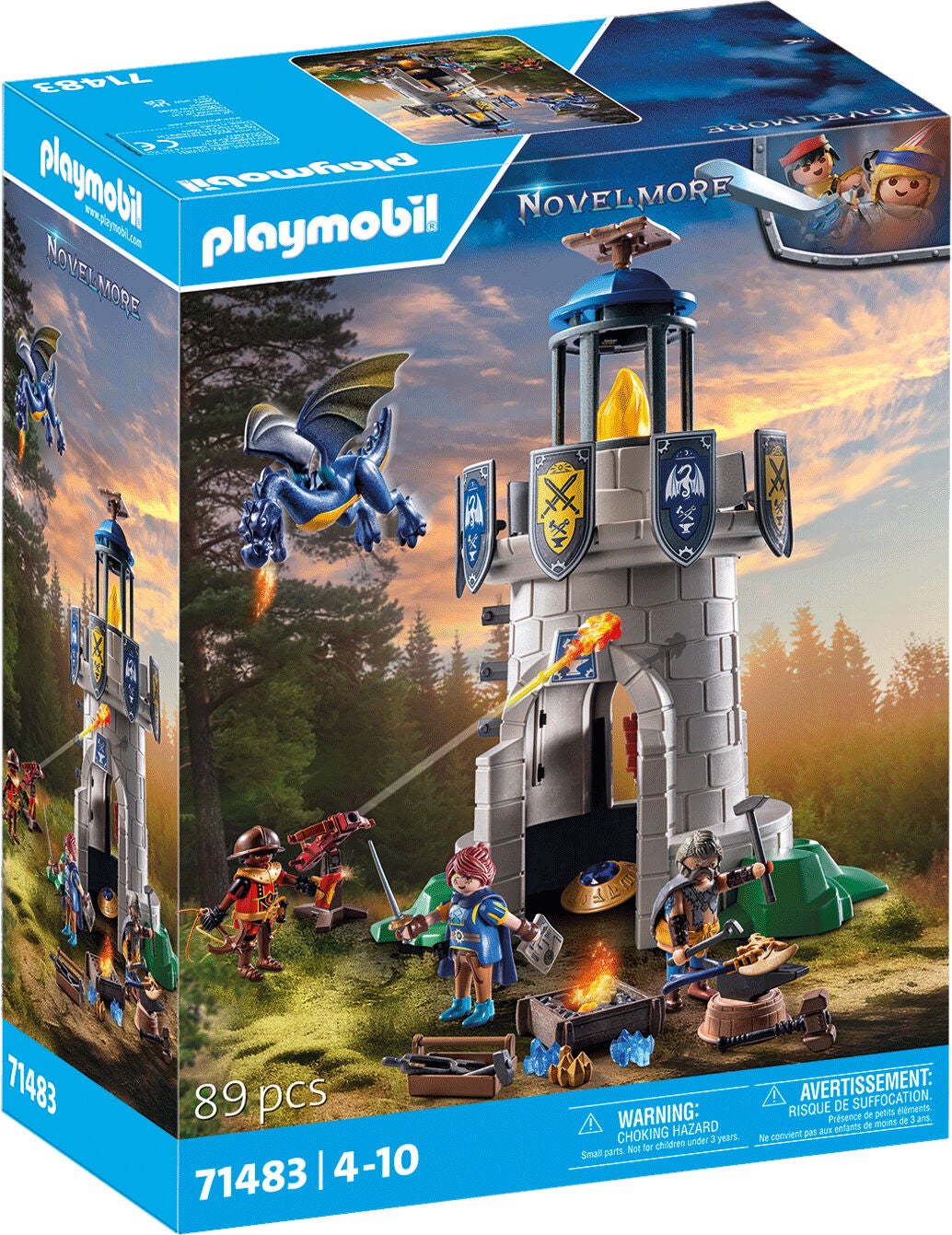 Playmobil 71483 Novelmore Bausatz Ritterturm mit Schmied &  Drache von Playmobil