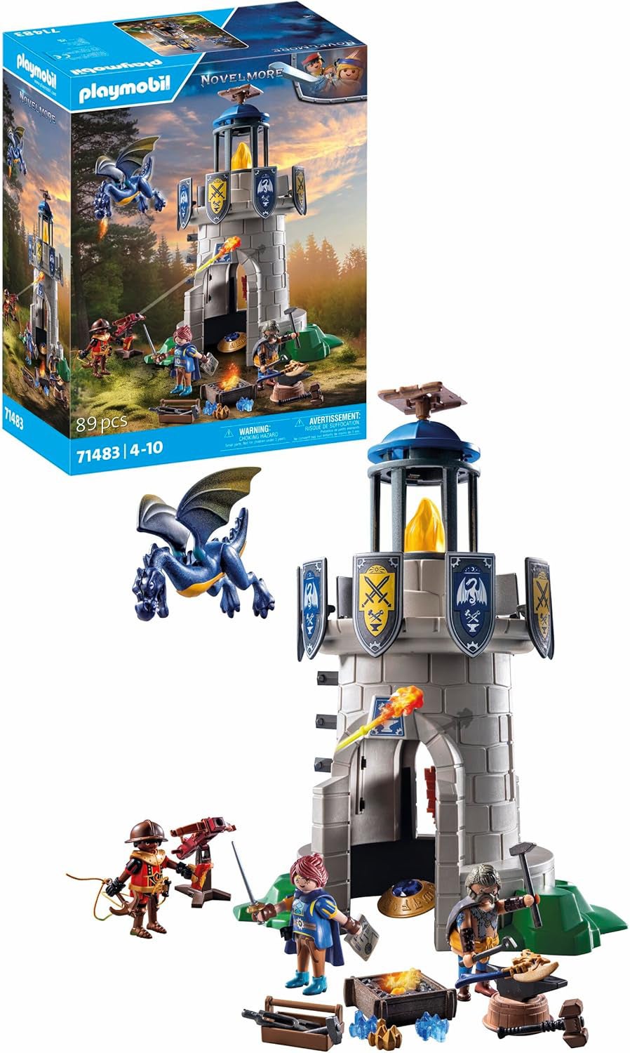 Playmobil 71483 Novelmore Bausatz Ritterturm mit Schmied & Drache Playmobil 71483 Novelmore Bausatz Ritterturm mit Schmied & Drache von Playmobil