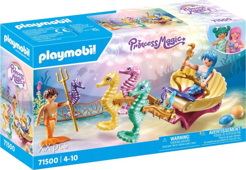 Playmobil 71500 Princess Magic Bausatz Meeresbewohner mit Seepferdchenkutsche von Playmobil