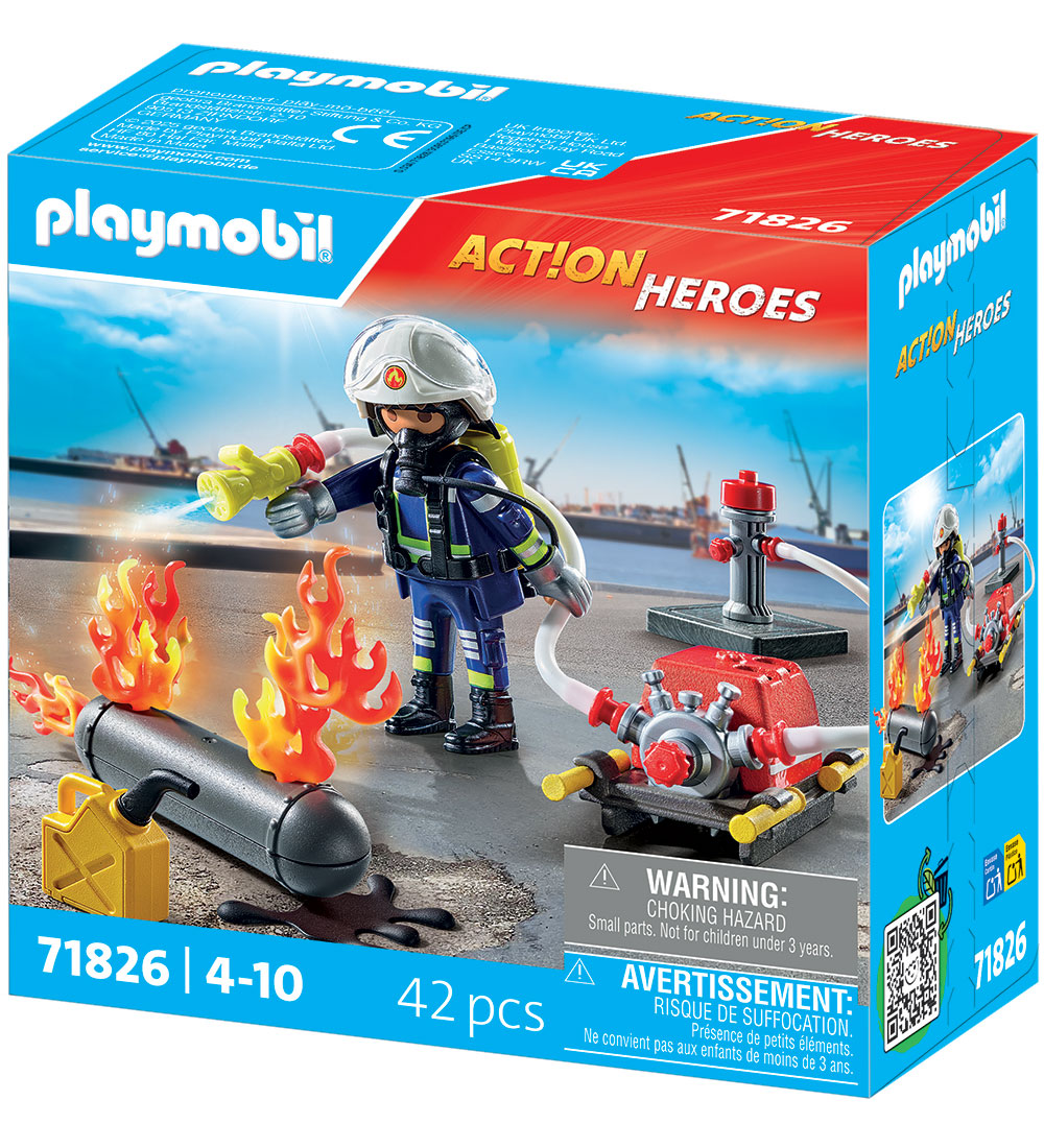 Playmobil Action Helden - Feuerwehrmann... - 71826 - 42 Teile - Playmobil - One Size - Spielzeugfiguren Playmobil Action Helden - Feuerwehrmann... - 71826 - 42 Teile - Playmobil - One Size - Spielzeugfiguren von Playmobil