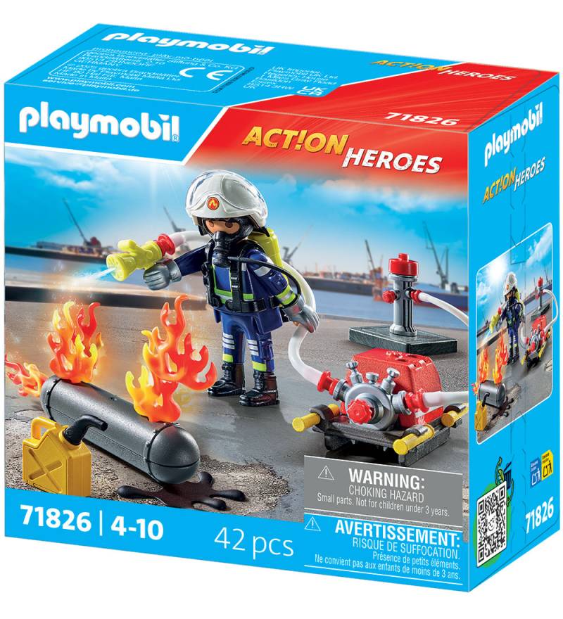Playmobil Action Helden - Feuerwehrmann... - 71826 - 42 Teile - Playmobil - One Size - Spielzeugfiguren Playmobil Action Helden - Feuerwehrmann... - 71826 - 42 Teile - Playmobil - One Size - Spielzeugfiguren von Playmobil