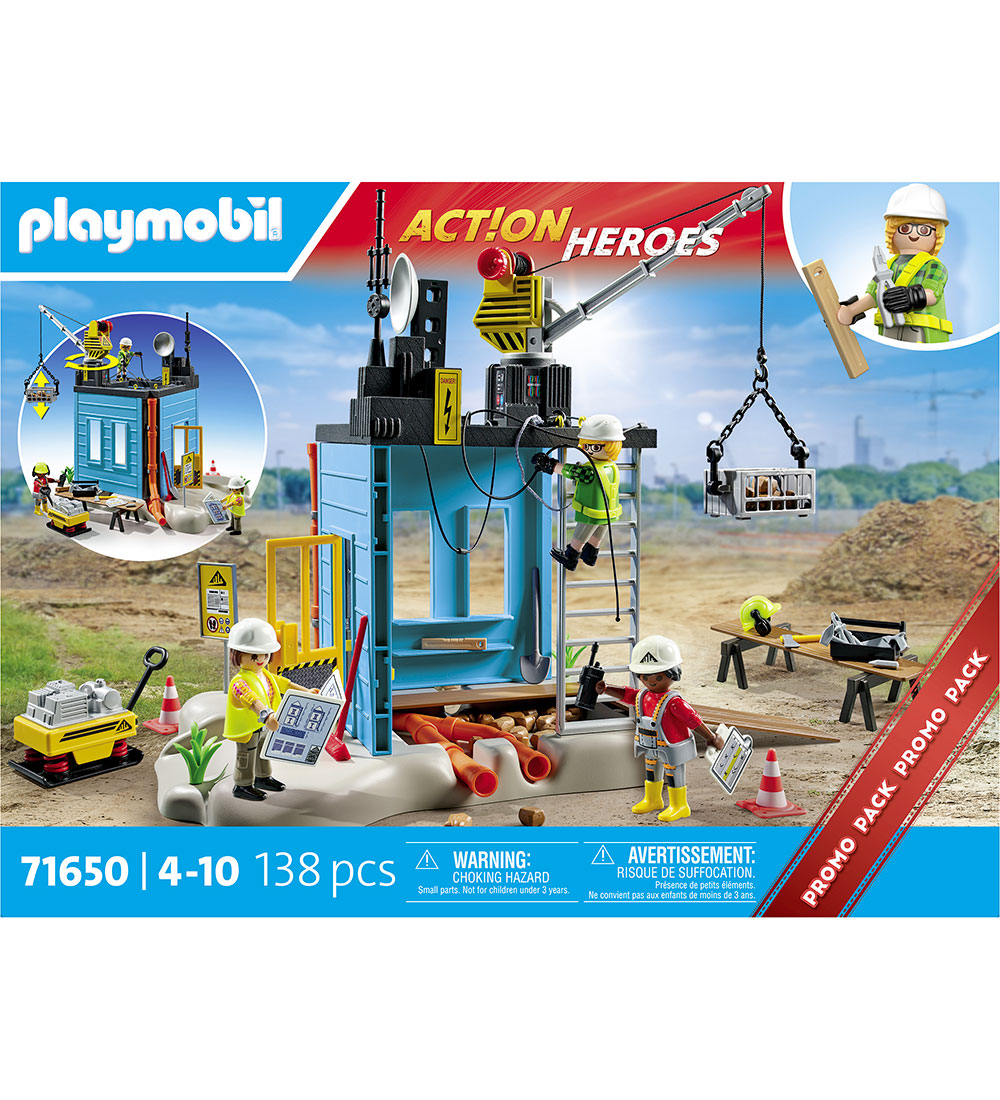 Playmobil Action Heroes - Baustelle - 71650 - 138 Teile - Playmobil - One Size - Spielzeug Playmobil Action Heroes - Baustelle - 71650 - 138 Teile - Playmobil - One Size - Spielzeug von Playmobil