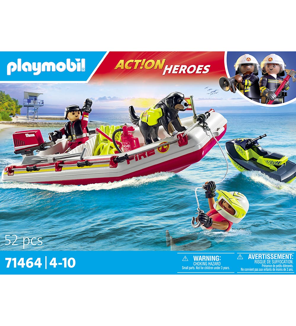 Playmobil Action Heroes - Feuerlöschboot mit Wasser... - 71464 - - Playmobil - One Size - Klötze Playmobil Action Heroes - Feuerlöschboot mit Wasser... - 71464 - - Playmobil - One Size - Klötze von Playmobil