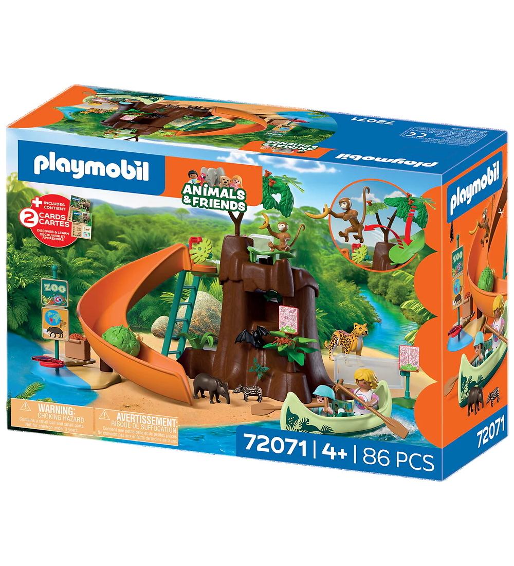 Playmobil Animals & Friends - Zoo: Dschungelabenteuer - 86 Teile - Playmobil - One Size - Spielzeug von Playmobil