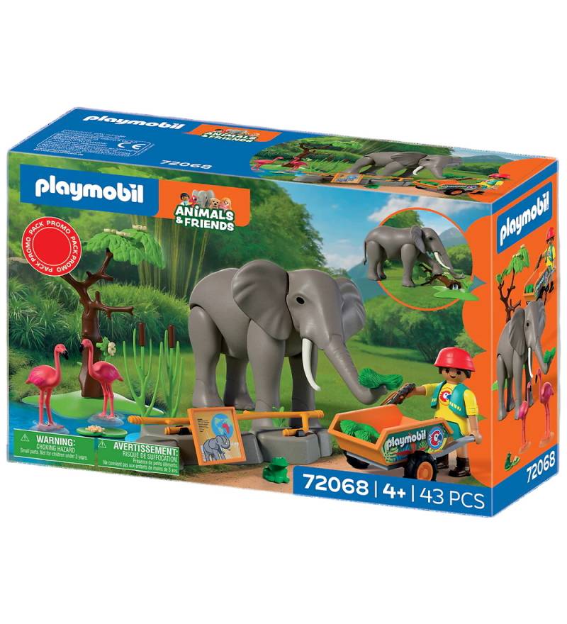 Playmobil Animals & Friends - Zoo: Elefant mit Tierpflegern - 43 - Playmobil - One Size - Spielzeugfiguren Playmobil Animals & Friends - Zoo: Elefant mit Tierpflegern - 43 - Playmobil - One Size - Spielzeugfiguren von Playmobil