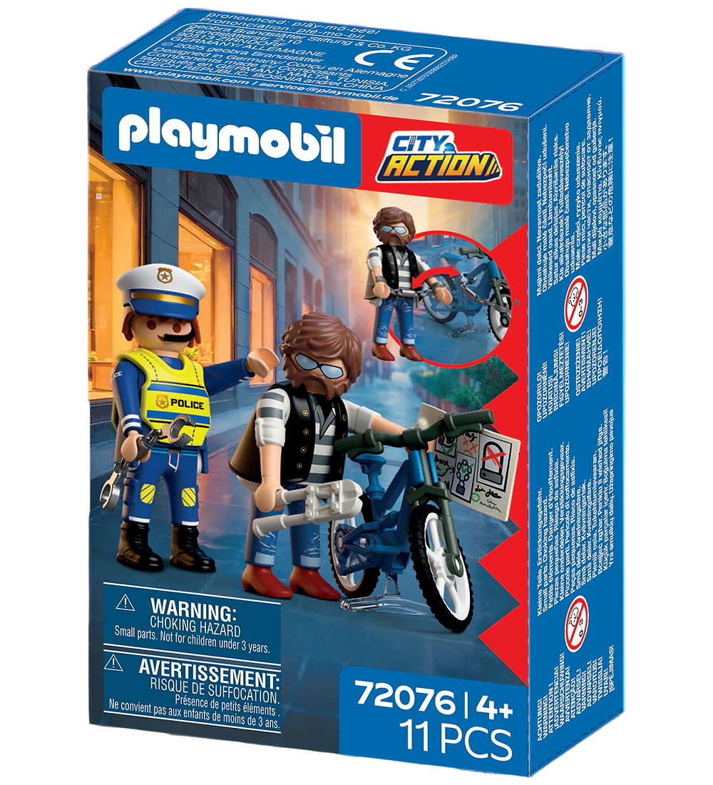 Playmobil City Action - Fahrraddiebstahl - 11 Teile - 72076 - Playmobil - One Size - Spielzeugfiguren Playmobil City Action - Fahrraddiebstahl - 11 Teile - 72076 - Playmobil - One Size - Spielzeugfiguren von Playmobil