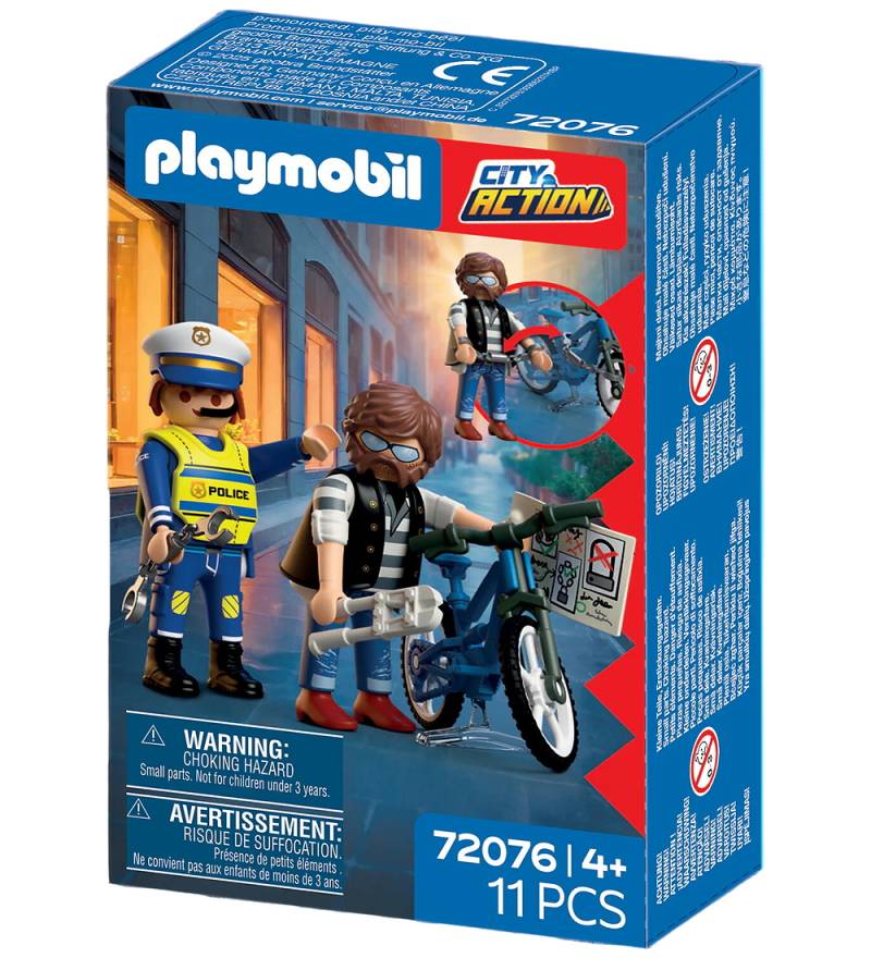 Playmobil City Action - Fahrraddiebstahl - 11 Teile - 72076 - Playmobil - One Size - Spielzeugfiguren Playmobil City Action - Fahrraddiebstahl - 11 Teile - 72076 - Playmobil - One Size - Spielzeugfiguren von Playmobil