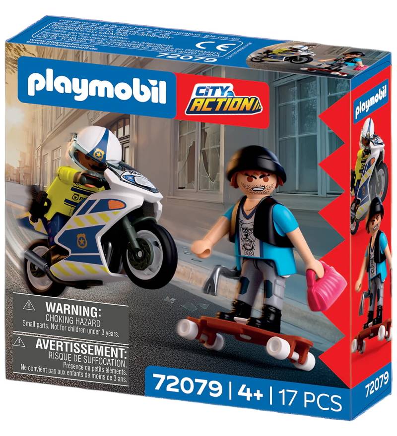 Playmobil City Action - Motorradjagd - 17 Teile - 72079 - Playmobil - One Size - Spielzeugfiguren Playmobil City Action - Motorradjagd - 17 Teile - 72079 - Playmobil - One Size - Spielzeugfiguren von Playmobil