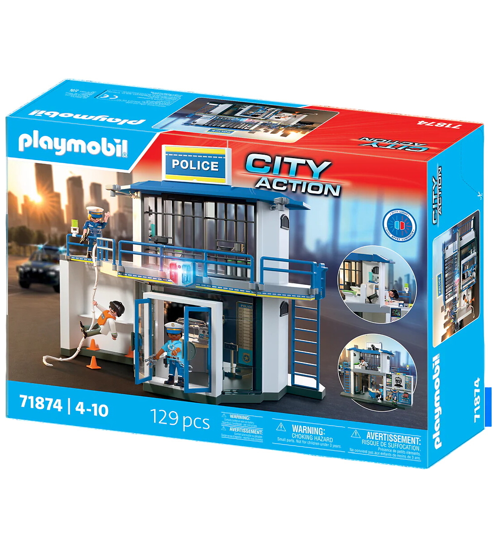 Playmobil City Action m. Licht - Polizeistation mit Ermittlung - Playmobil - One Size - Spielzeug Playmobil City Action m. Licht - Polizeistation mit Ermittlung - Playmobil - One Size - Spielzeug von Playmobil
