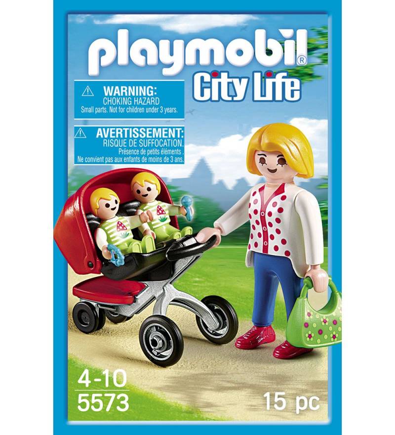 Playmobil City Life - Mutter mit Zwillingskinderwagen - 5573 - 1 - Playmobil - One Size - Spielzeug Playmobil City Life - Mutter mit Zwillingskinderwagen - 5573 - 1 - Playmobil - One Size - Spielzeug von Playmobil