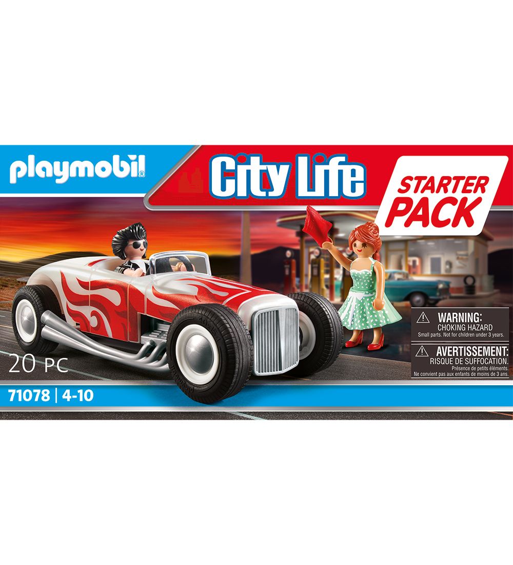 Playmobil City Life - Starter Pack Hot Rod - 71078 - 20 Teile - Playmobil - One Size - Spielzeugfiguren Playmobil City Life - Starter Pack Hot Rod - 71078 - 20 Teile - Playmobil - One Size - Spielzeugfiguren von Playmobil