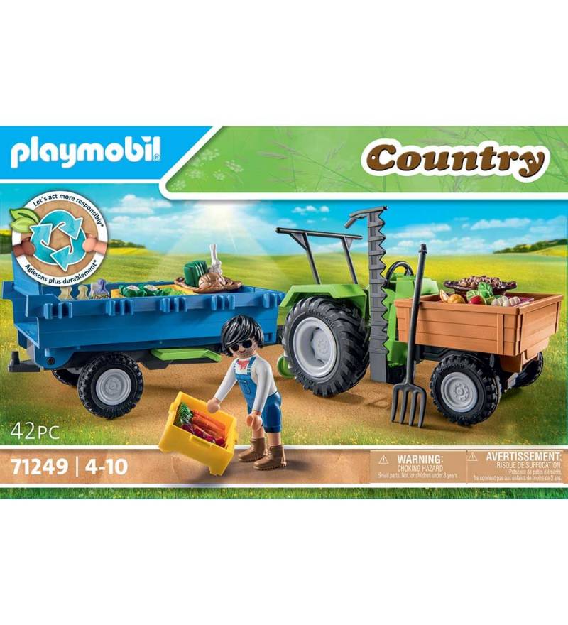 Playmobil Country - Traktor m. Trailer - 71249 - 42 Teile - Playmobil - One Size - Autos Playmobil Country - Traktor m. Trailer - 71249 - 42 Teile - Playmobil - One Size - Autos von Playmobil
