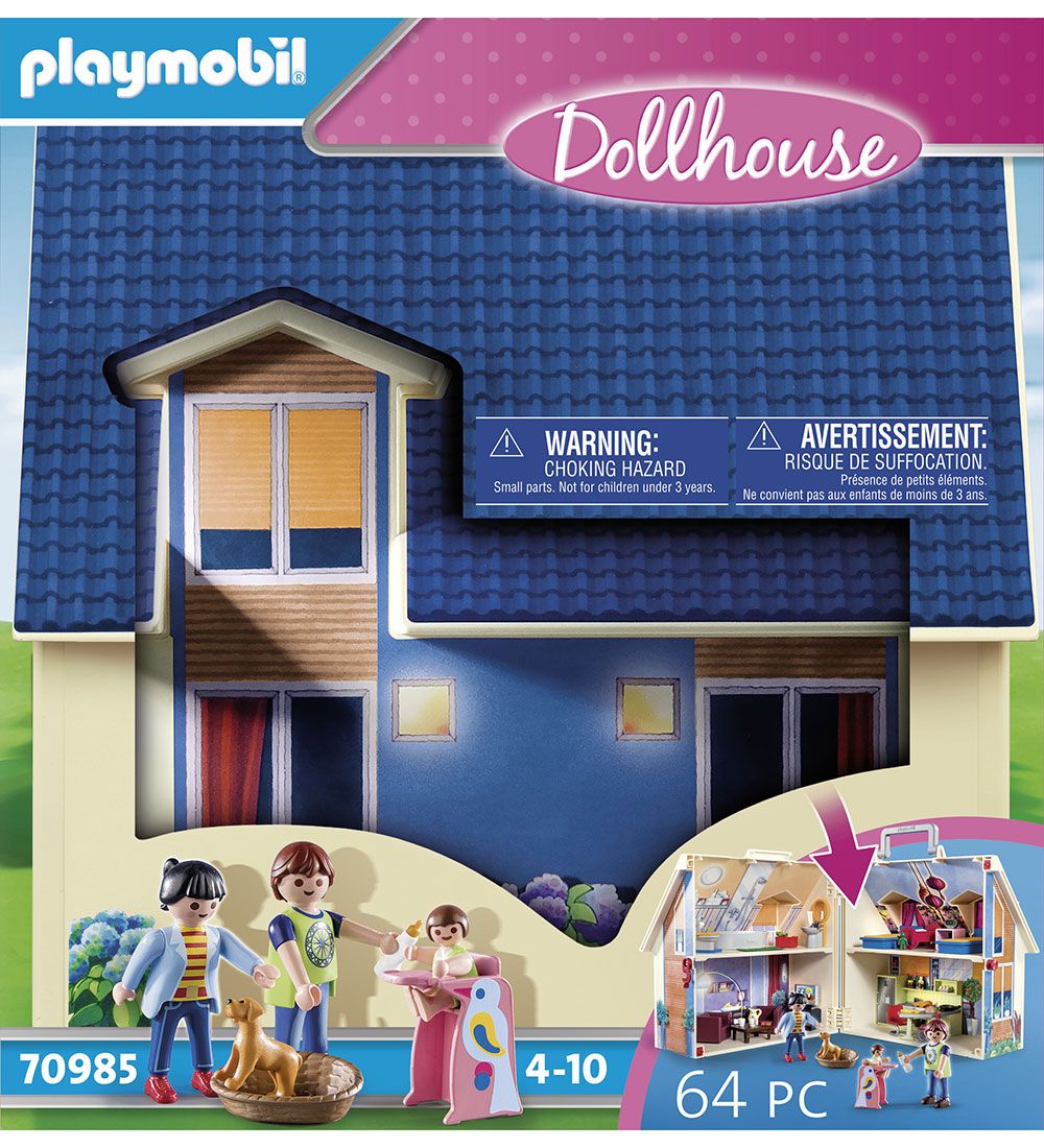Playmobil Dollhouse - Mein tragbares Puppenhaus - 70985 - 64 Tei - Playmobil - One Size - Spielzeug Playmobil Dollhouse - Mein tragbares Puppenhaus - 70985 - 64 Tei - Playmobil - One Size - Spielzeug von Playmobil