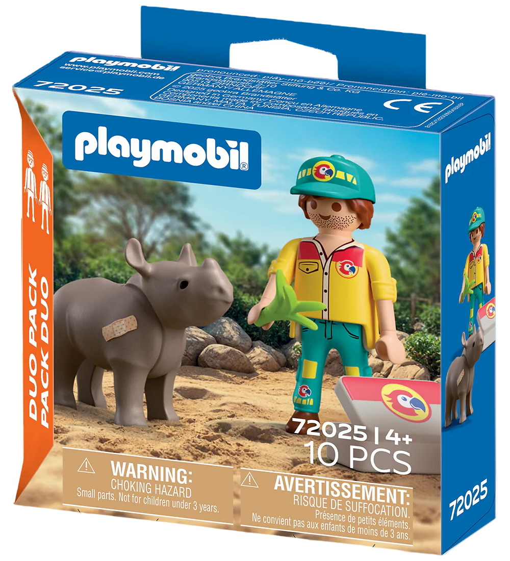 Playmobil DuoPack - Ranger mit Nashorn - 10 Teile - 72025 - Playmobil - One Size - Spielzeugfiguren Playmobil DuoPack - Ranger mit Nashorn - 10 Teile - 72025 - Playmobil - One Size - Spielzeugfiguren von Playmobil