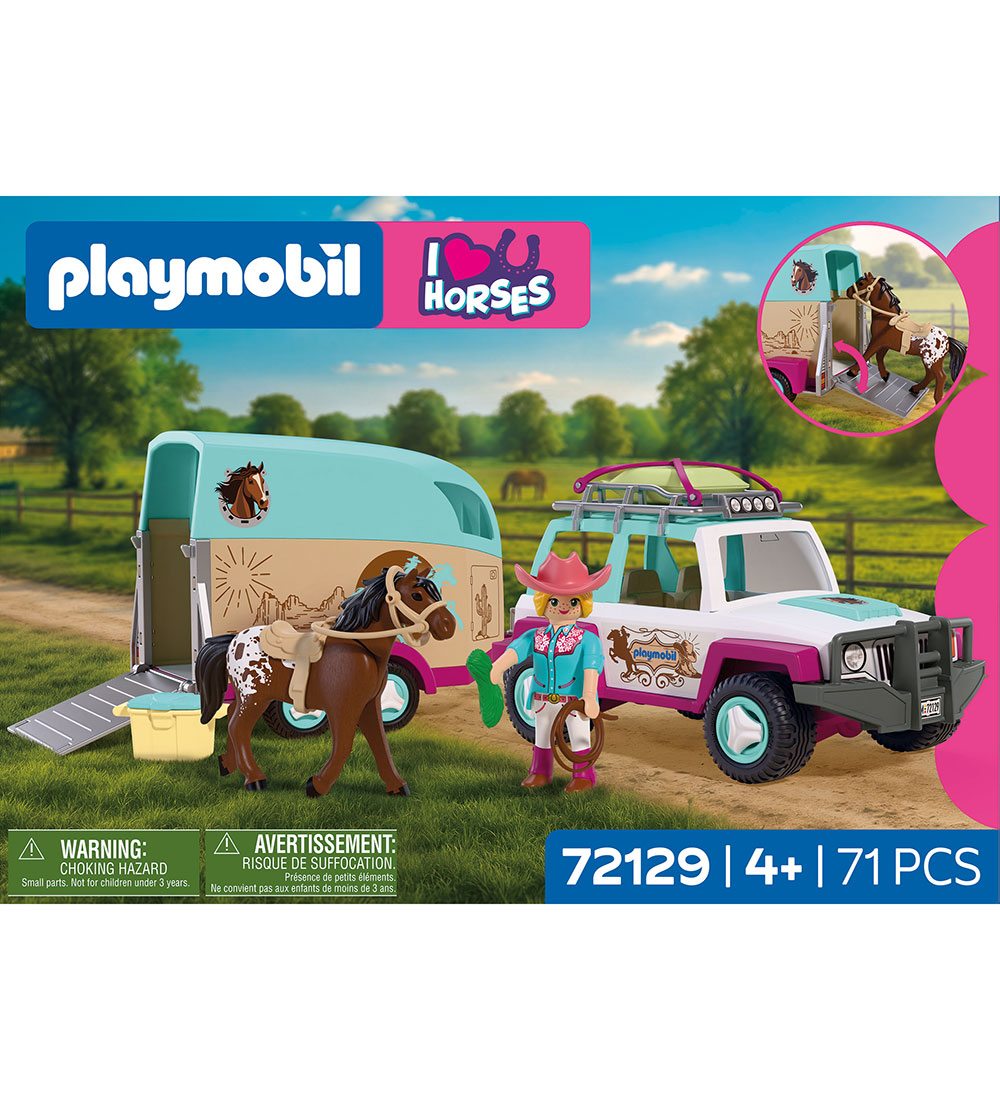 Playmobil I Love Pferde - Fahrzeug mit Pferdeanhänger 72129 - 71 - Playmobil - One Size - Spielzeug Playmobil I Love Pferde - Fahrzeug mit Pferdeanhänger 72129 - 71 - Playmobil - One Size - Spielzeug von Playmobil