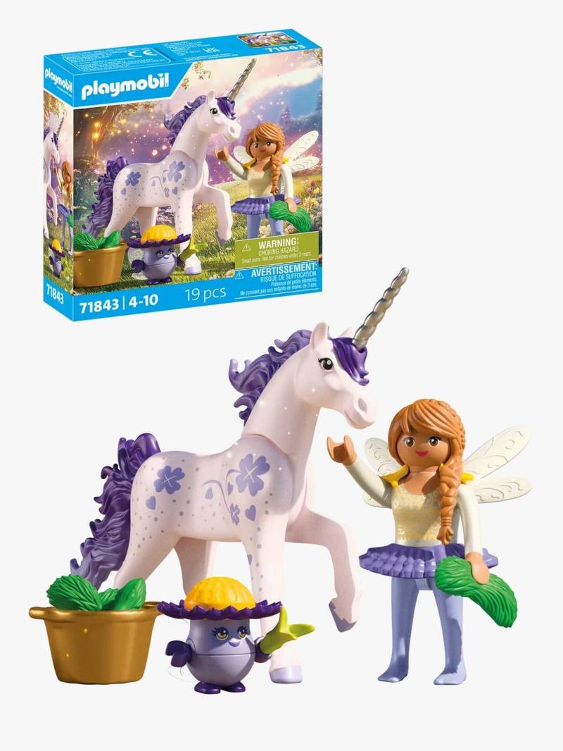 Playmobil Fantasy &  Magic 71843 Sammel-Einhorn: Glückslavendel mit Fee von Playmobil