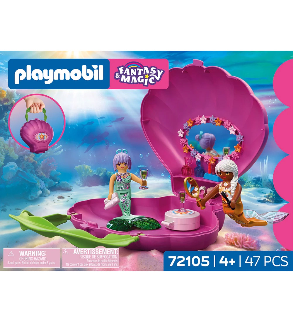 Playmobil Fantasy & Magic - Meerjungfrauen-Muscheltasche - 72105 - Playmobil - One Size - Klötze von Playmobil