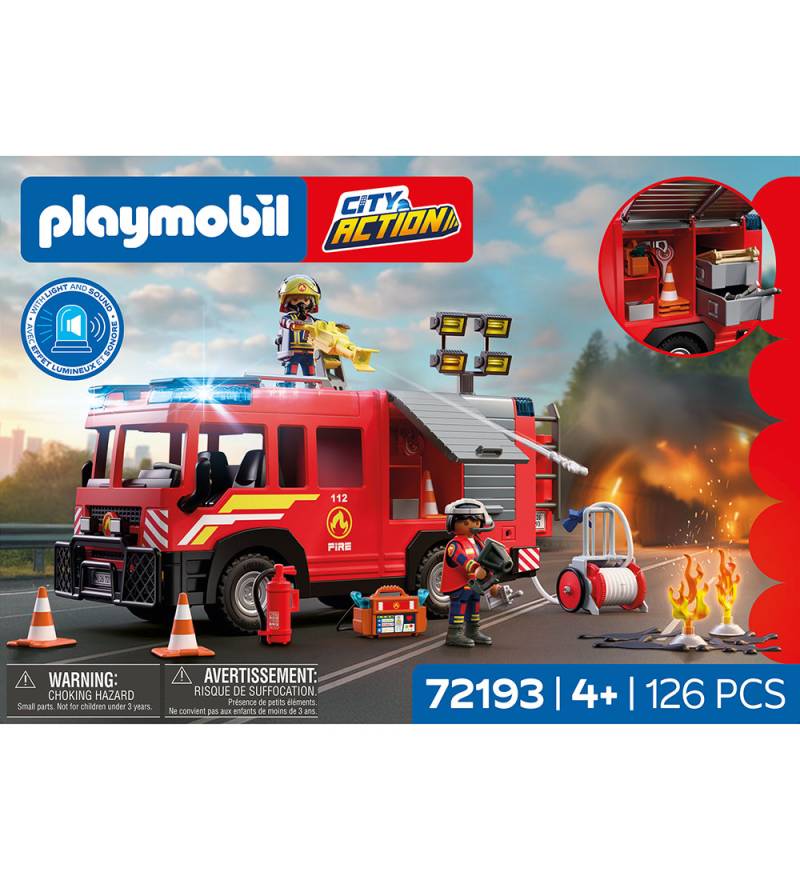 Playmobil City Action - Feuerwehrfahrzeug 72193 - 126 Teile - Playmobil - One Size - Spielzeug Playmobil City Action - Feuerwehrfahrzeug 72193 - 126 Teile - Playmobil - One Size - Spielzeug von Playmobil