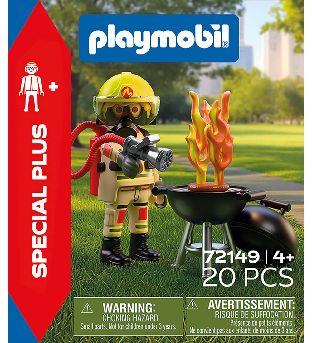 Playmobil Feuerwehrmann mit imaginärem Feuer - 72149 - 20 Teile - Playmobil - One Size - Spielzeug von Playmobil