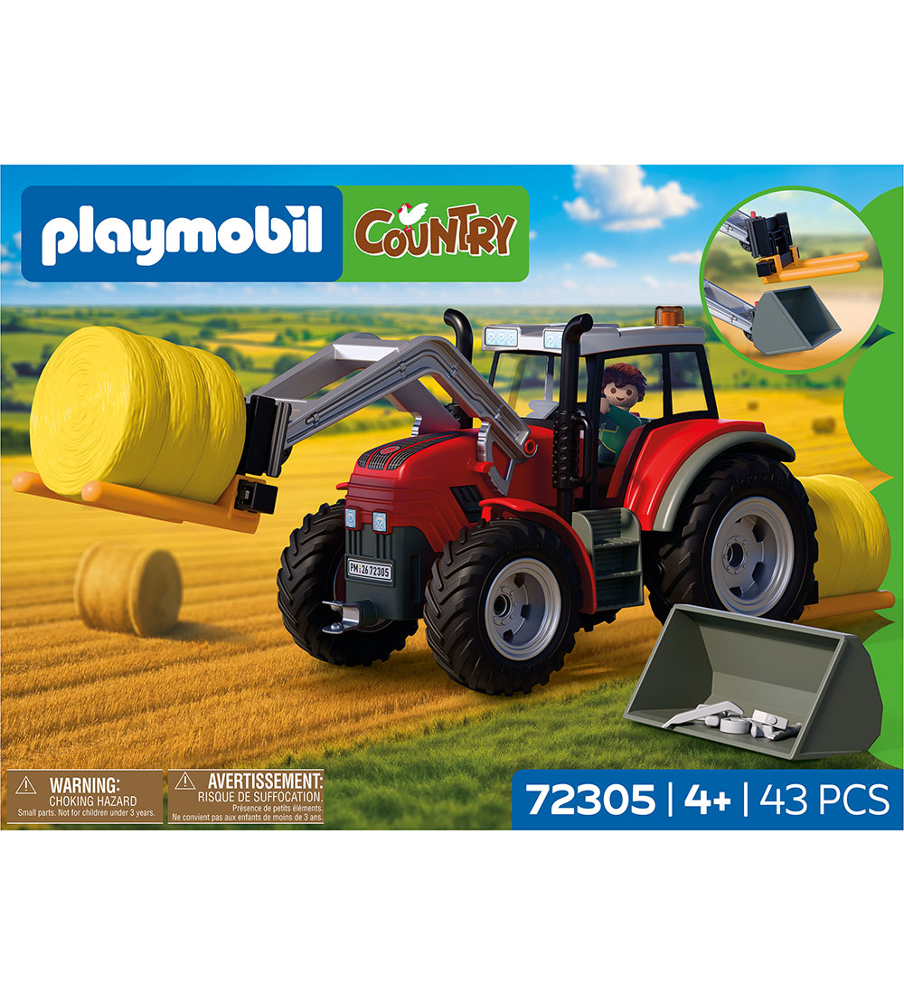 Playmobil Country - Groß Traktor Mit Heuballen 72305 - 43 Teile - Playmobil - One Size - Spielzeug von Playmobil
