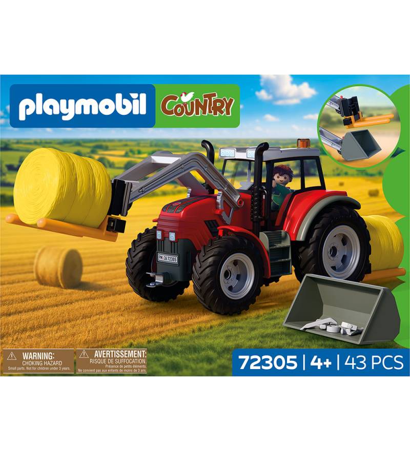 Playmobil Country - Groß Traktor Mit Heuballen 72305 - 43 Teile - Playmobil - One Size - Spielzeug Playmobil Country - Groß Traktor Mit Heuballen 72305 - 43 Teile - Playmobil - One Size - Spielzeug von Playmobil